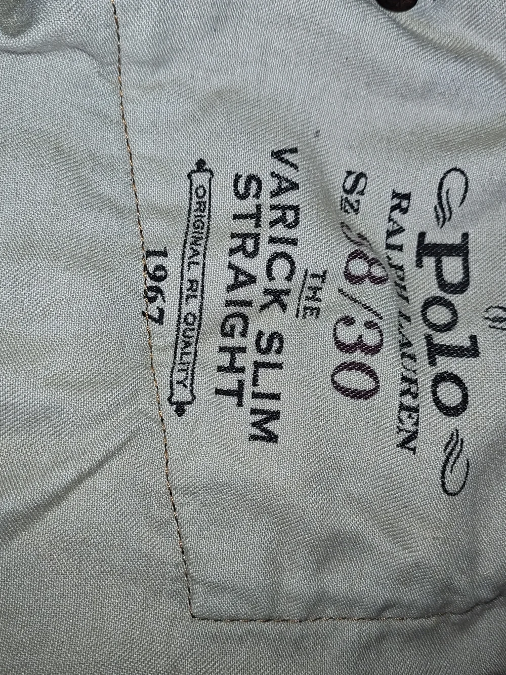 Polo by Ralph Lauren Men's Dark Indigo Bootcut Jeans 38x30